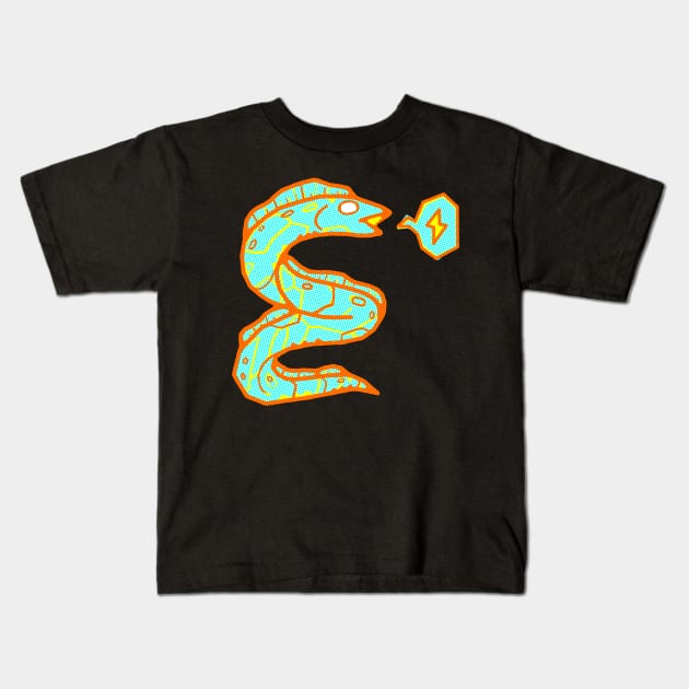 NEON EELS Kids T-Shirt by darendeleche